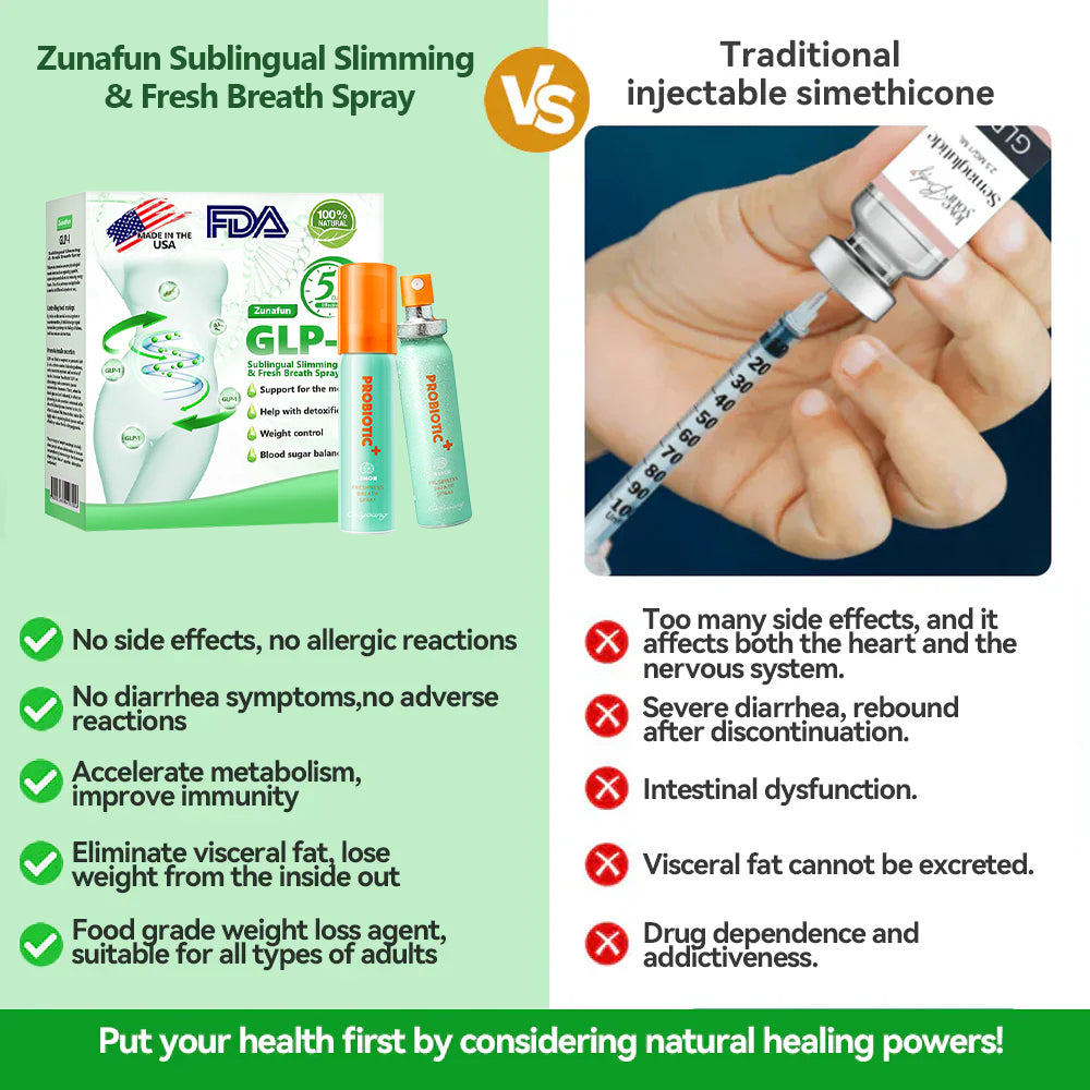Zunafun® GLP-1 Slimming & Breath Fresh Spray | Appetite Control + Blood Sugar Balance + Fresh Breath