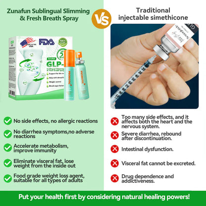 Zunafun® GLP-1 Slimming & Breath Fresh Spray | Appetite Control + Blood Sugar Balance + Fresh Breath