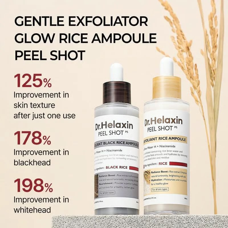 🏆Flash Sale⚡ 50K+ SOLD! Almost Gone-💥🔥Peel Shot Glow Rice Ampoule Duo