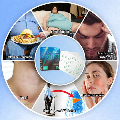 ROLLER™ GLP-1 Abnehm-Perlen – Mit NAD+, Moringa & Keto für schnelle, natürliche Ergebnisse.