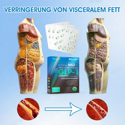 ROLLER™ GLP-1 Abnehm-Perlen – Mit NAD+, Moringa & Keto für schnelle, natürliche Ergebnisse.