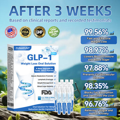 🏖️ZUNAFUN® GLP-1 Pro Weight Loss Oral Solution  7 days visible effect, no side effects, suitable for all age groups