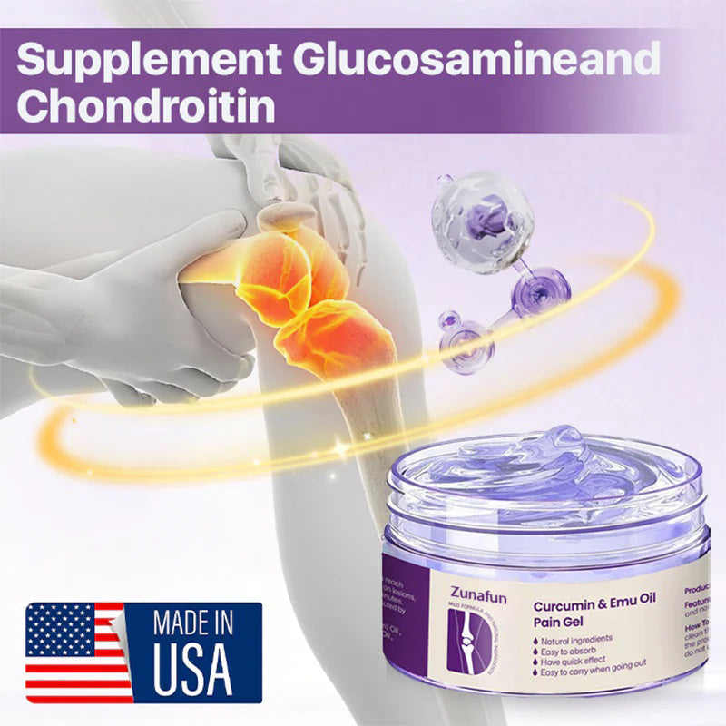 Zunafun™ Curcumin & Emu Oil Pain Gel – 🏥Backed by US Osteopathic Experts