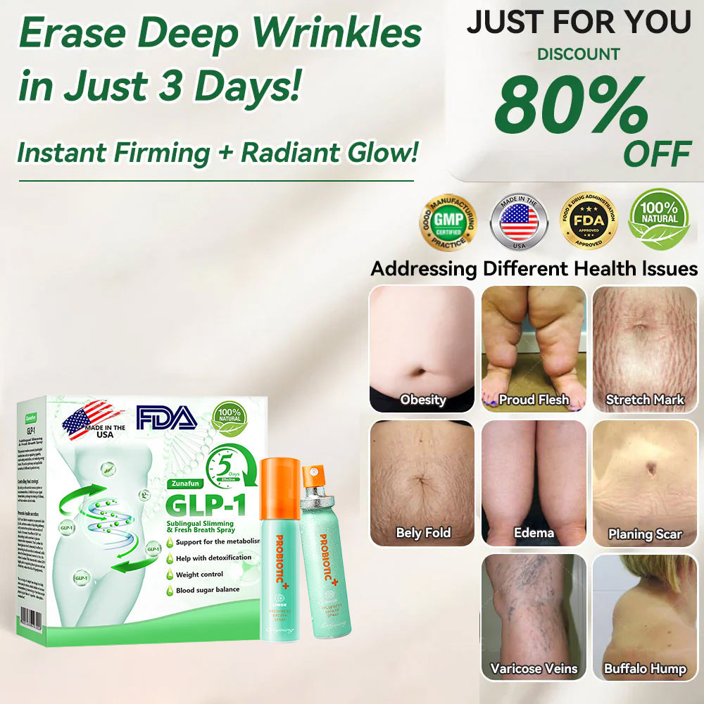 Zunafun® GLP-1 Slimming & Breath Fresh Spray | Appetite Control + Blood Sugar Balance + Fresh Breath