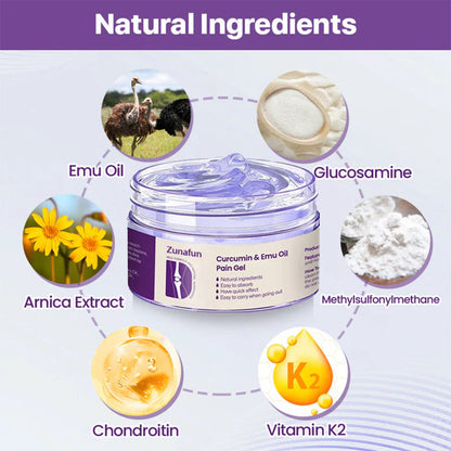 Zunafun™ Curcumin & Emu Oil Pain Gel – 🏥Backed by US Osteopathic Experts