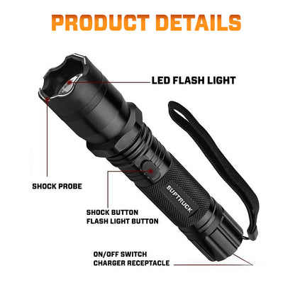 🔦 Zunafun™ VoltGuard X95 Tactical Stun Flashlight ⚡ Light in Dark, Power in Danger