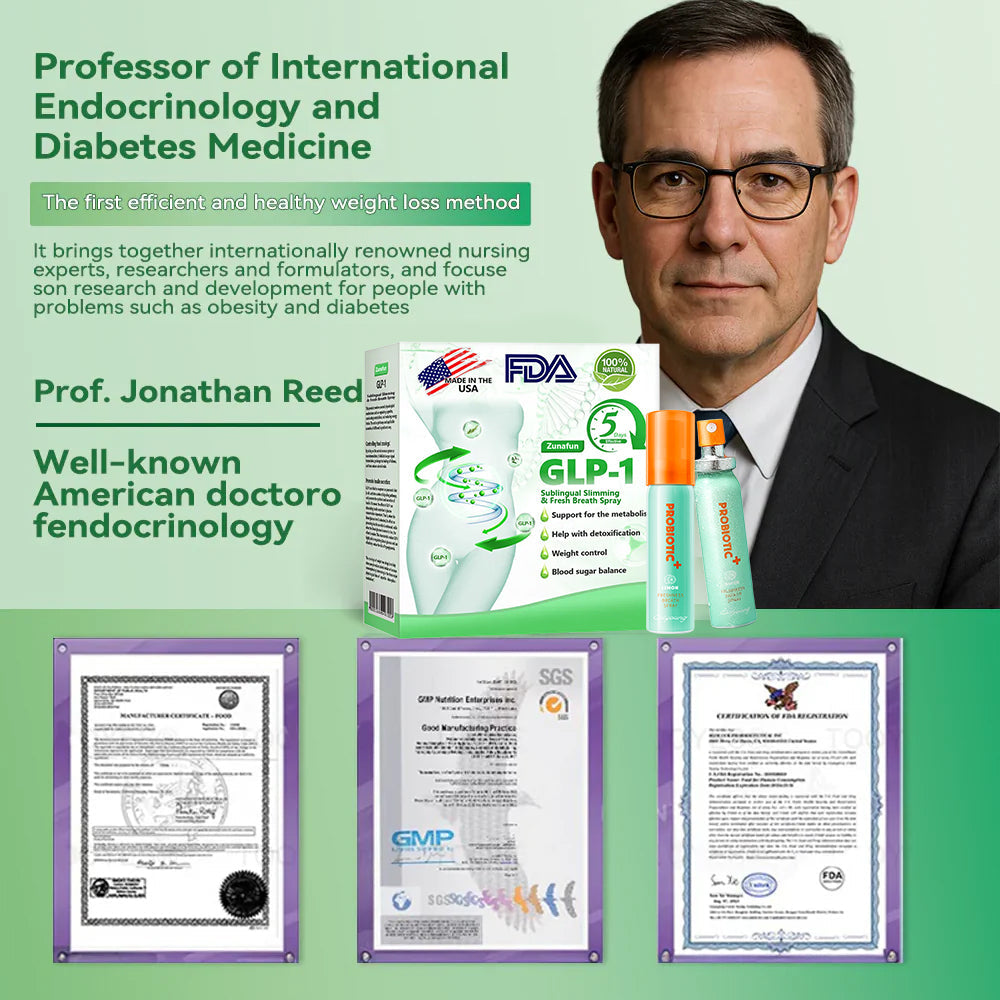 Zunafun® GLP-1 Slimming & Breath Fresh Spray | Appetite Control + Blood Sugar Balance + Fresh Breath