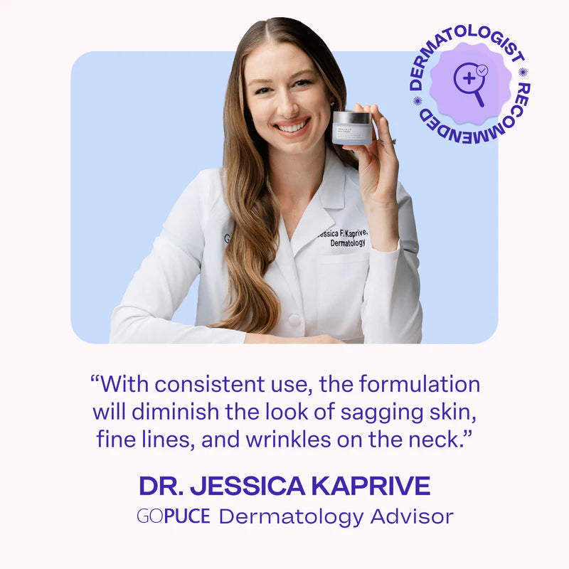 GOPUCE Miracle Neck Cream: Erase "Turkey Neck" & "Tech Neck" Lines Visible Lift & Smoothness in 4 Weeks