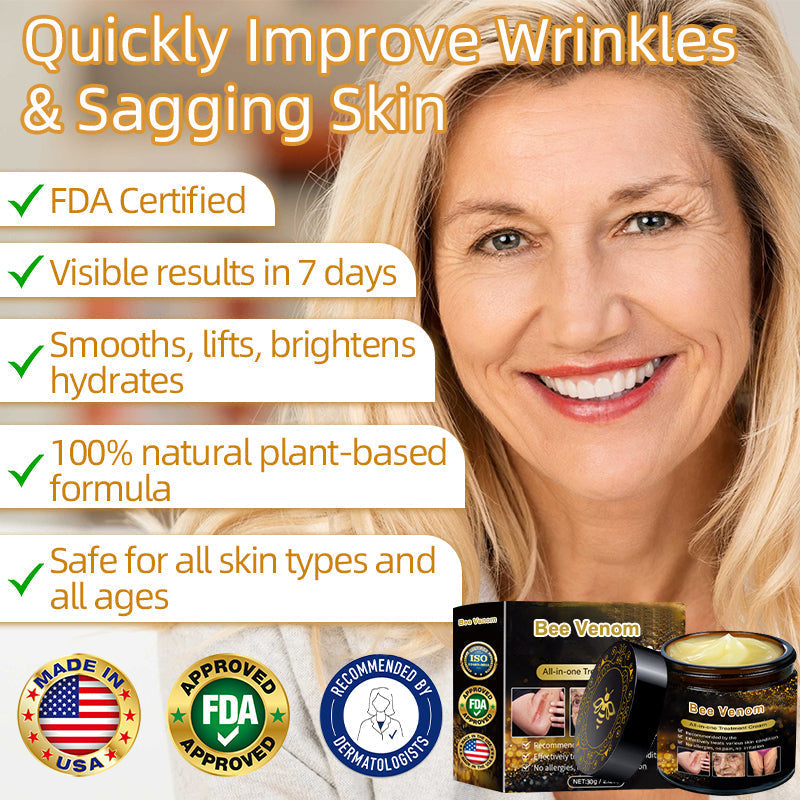 🔥FDA Approved:  Bee Venom Skin Restoration Cream — 🔥Limited Time 80% OFF🔥