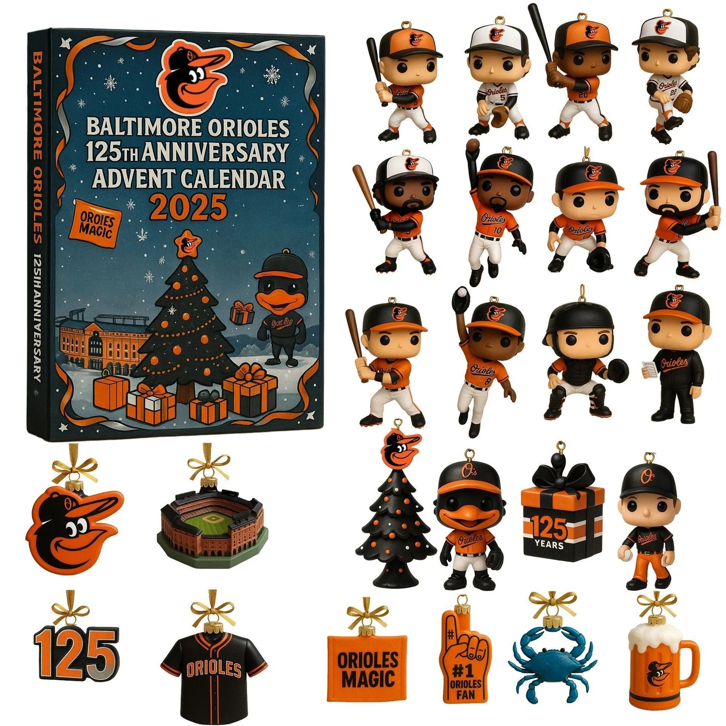 🔥Buy 2+ get free shipping🔥 2025 Officially Licensed MLB Team Collector’s Edition Advent Calendar
