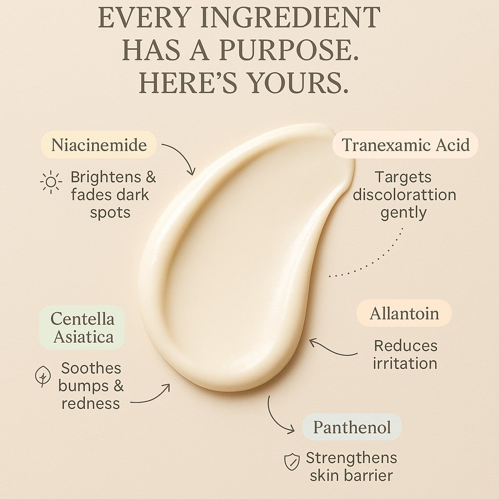 Niacinamide + Tea Tree Underarm Cream — Brightens Skin & Treats Odor at the Source